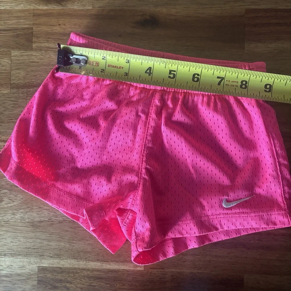 Nike Baby Toddler Girl Neon Pink Mesh Athletic Shorts Size 2-3 Yr Sporty Play